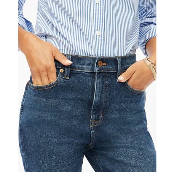J.Crew Women's High-Rise Classic Vintage Jean 26 Ether Blue Wash - Picture 2 of 5
